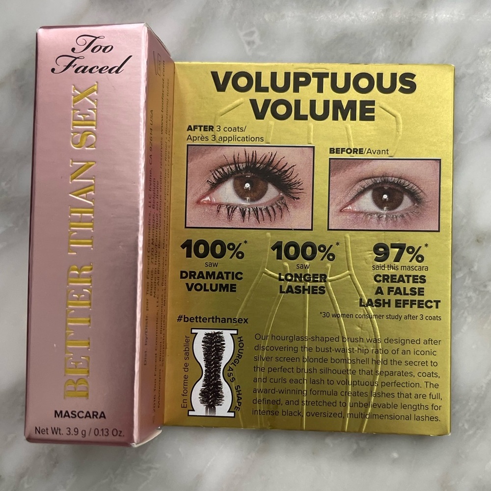 Pick 8/$50 Too Faced Better Than Sex Volumizing & Lengthening Mascara🆕de…